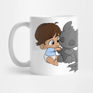 BFF dragon, how to train your dragon, baby boy, baby dragon, my first birthday Mug